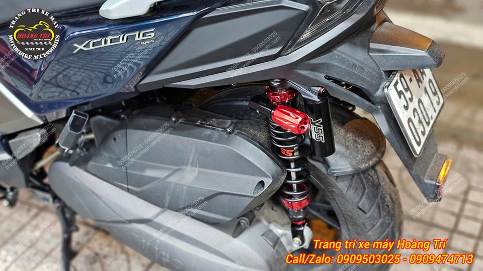 Màu đỏ của bộ HPA được lựa chọn để đồng bộ với tông màu phuộc YSS G-Sport