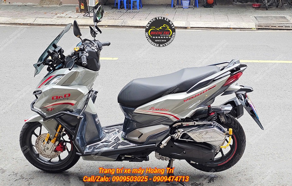 Tổng thể dàn chân trước và sau, góc nhìn chính diện đều được nâng cấp mạnh mẽ với gói độ này