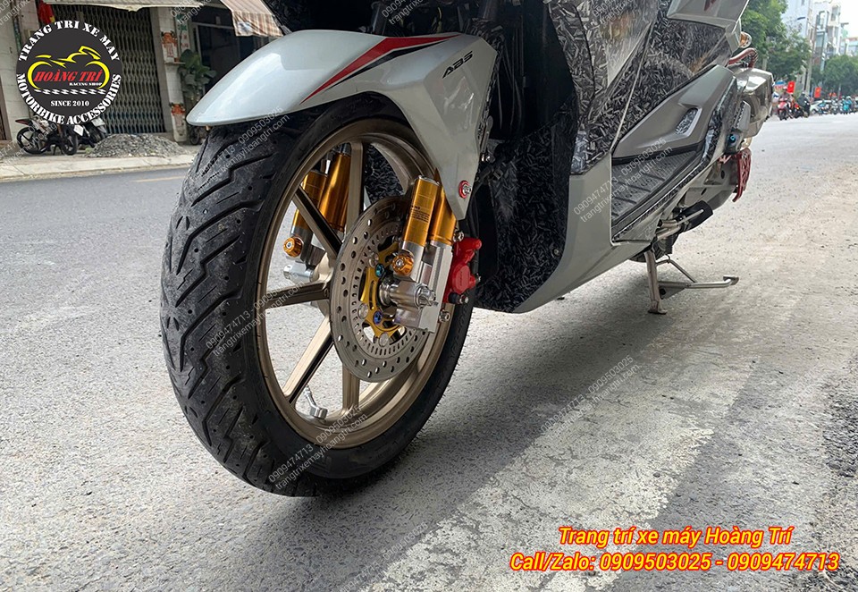 Phuộc lắp vừa xe ABS mà không cần độ chế gì thêm mất thời gian
