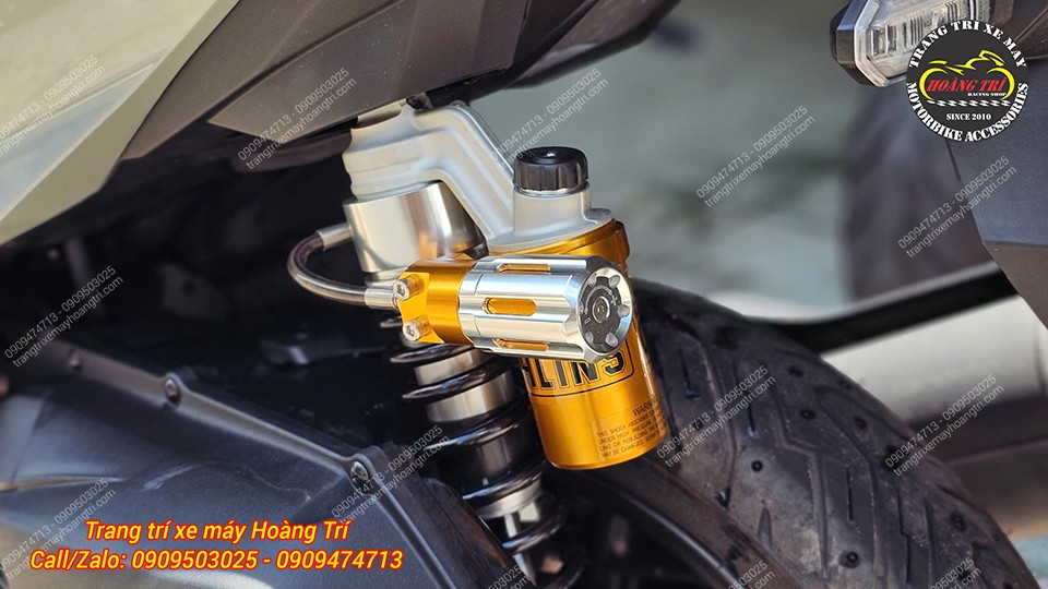 Chủ xe bổ sung HPA tăng chỉnh Hyyo cho cây phuộc Ohlins vừa được lắp