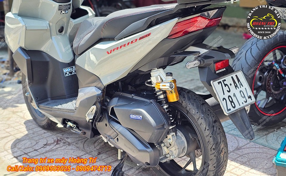 Toàn bộ combo đã hoàn tất gắn lên chiếc Vario 160