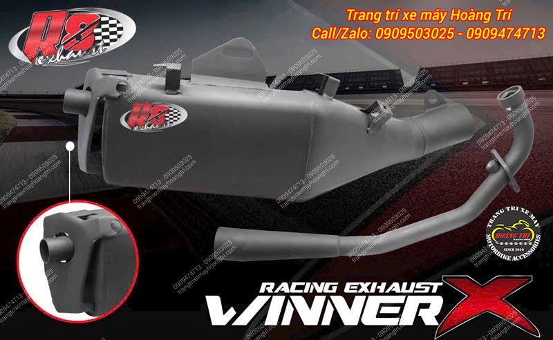 Xe Winner và Winner X được lắp full set pô R8, đúng chuẩn zin, không cần chế