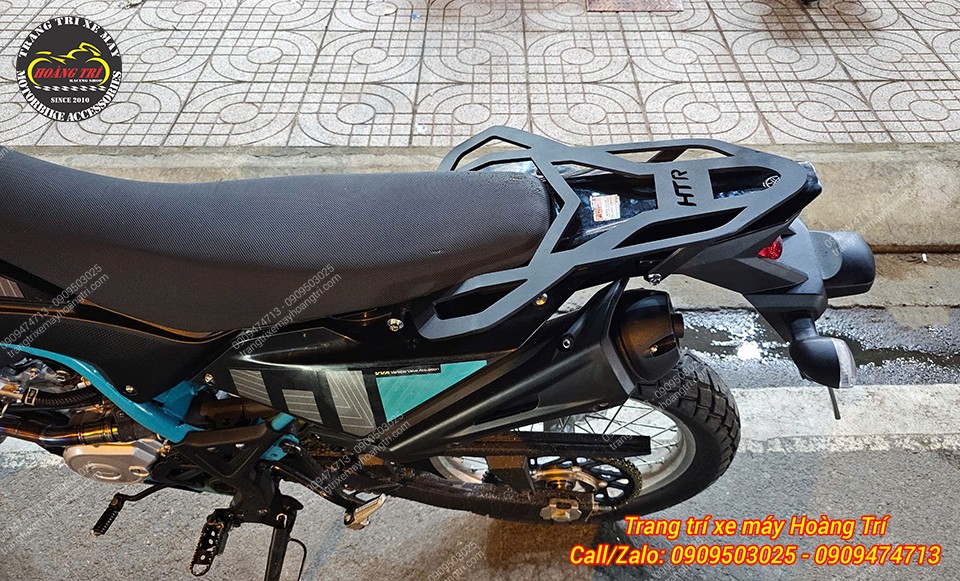 Chiếc WR155 2023 đã được lắp baga sau HTR thay cho cản sau nguyên bản