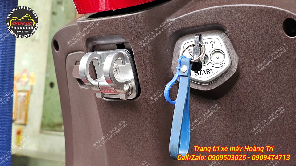 Sản phẩm được lắp đúng vị trí móc zin trên xe