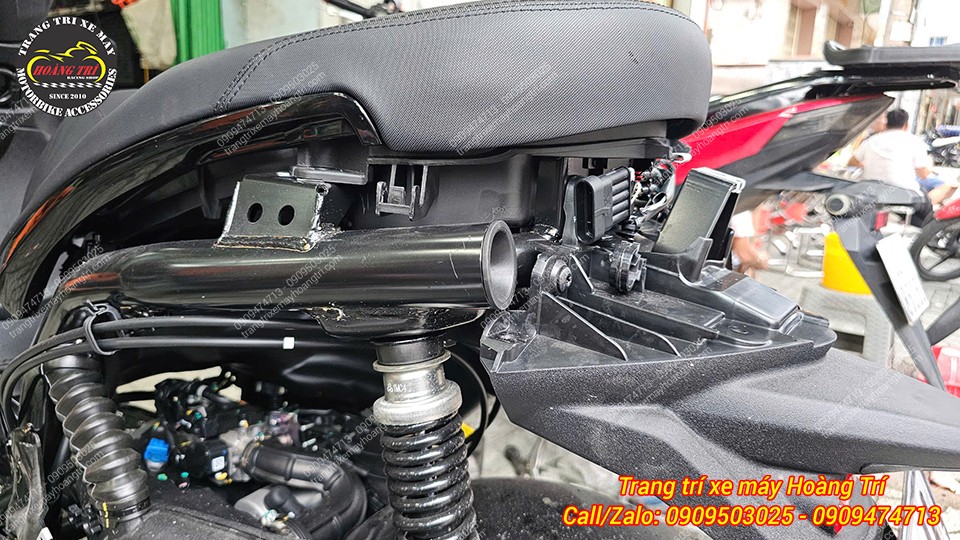 Khung sườn xe có thiết kế lớn, chắc chắn và bền bỉ theo thời gian