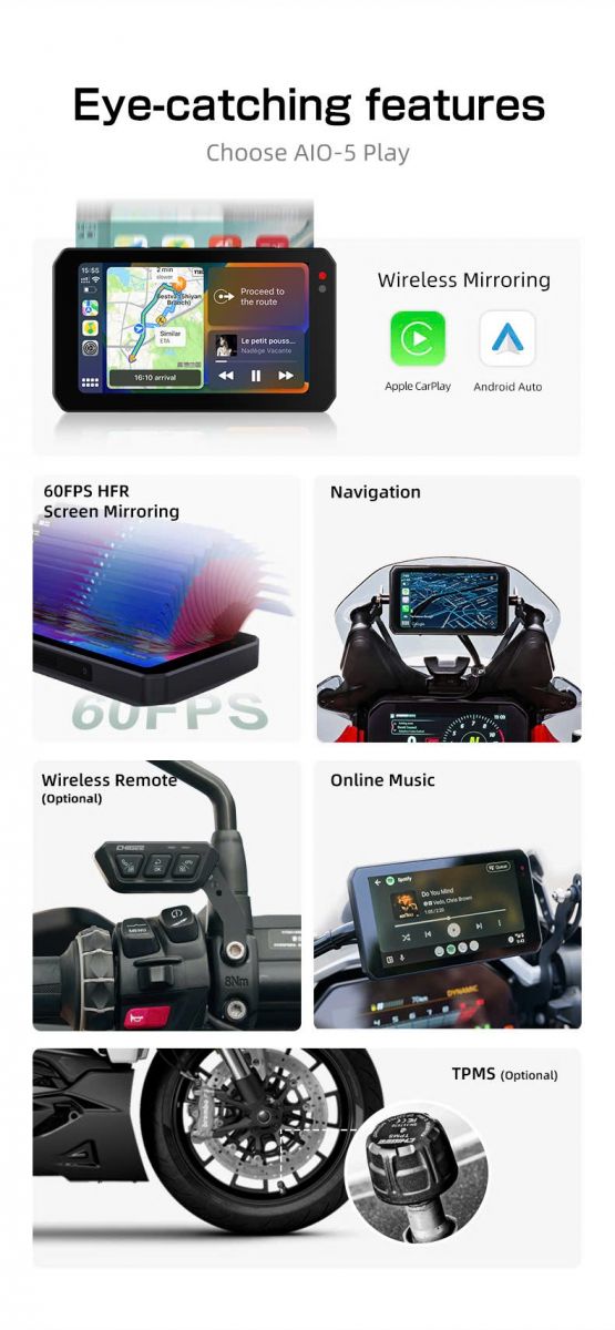 Màn hình có khả năng kết nối với Apple Carplay hoặc Android Auto từ điện thoại