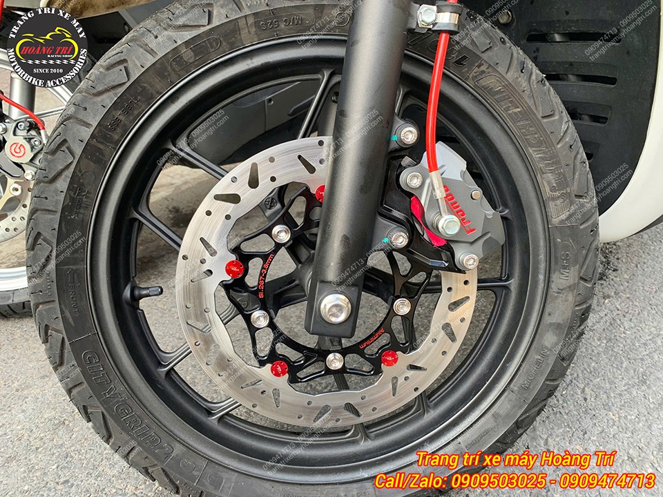 Xe DatBike Quantum được thay mới combo đĩa kiểu và heo dầu