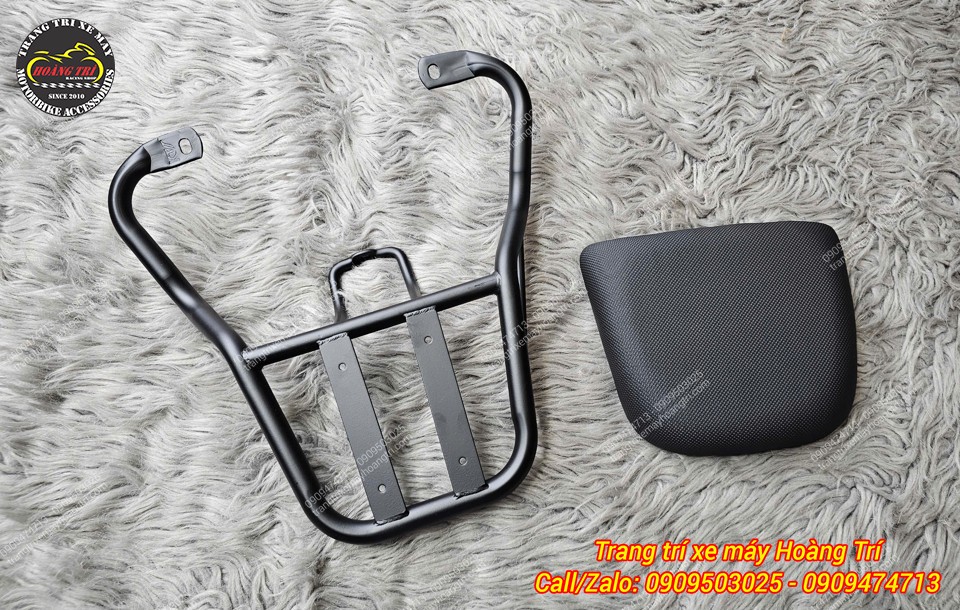 Mẫu baga sau dành cho Vinfast Motio phiên bản MV đi kèm nệm, sử dụng chất liệu sơn tĩnh điện bền đẹp
