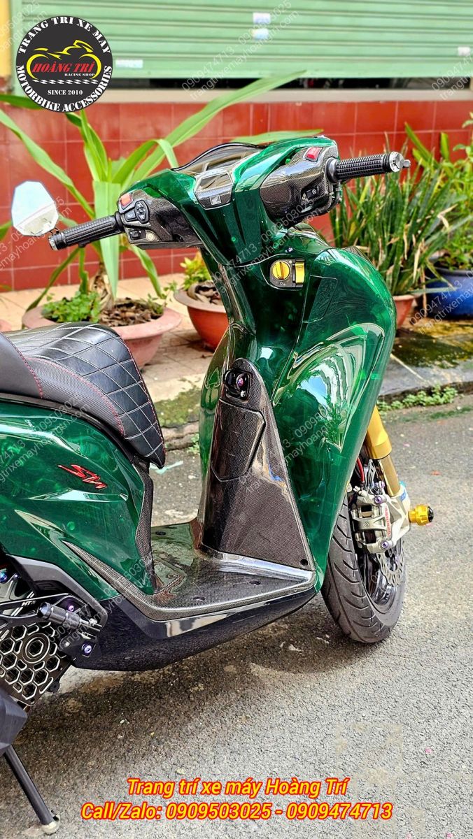Tổng thể xe trở nên nổi bật và thu hút hơn nhờ màu xanh lá khác biệt