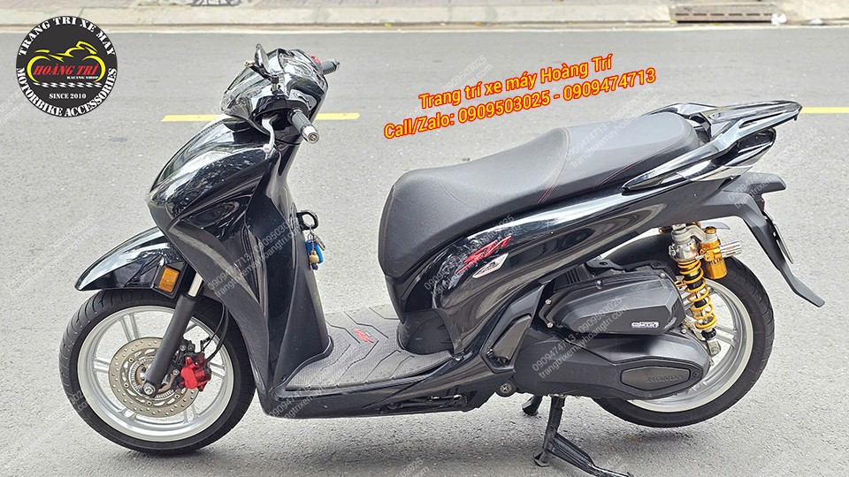 Bộ đôi phụ kiện này giúp tổng thể xe SH 350i thêm phần nổi bật và hài hòa