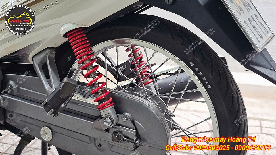 Cặp niềng nhôm là nâng cấp mới nhất mà anh khách dành cho xe Sirius