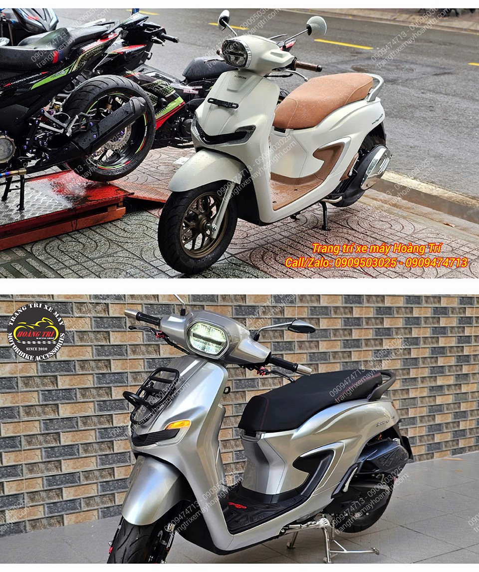Hình ảnh trước - sau cho thấy hai phong cách độ hoàn toàn khác biệt