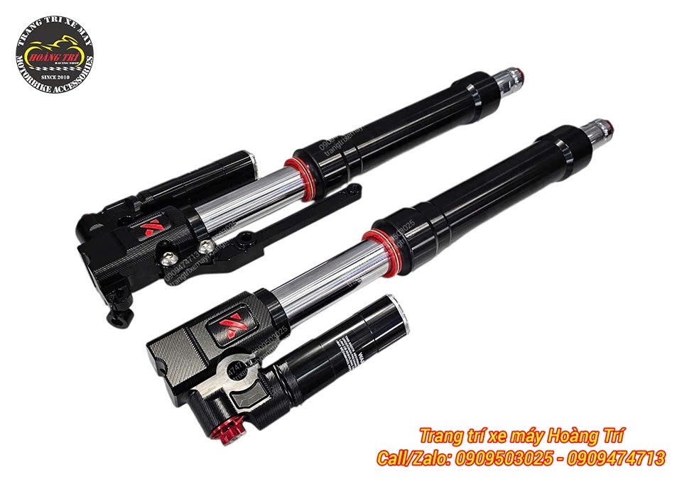 Cận cảnh cặp phuộc trước Upside Down thương hiệu Kingham