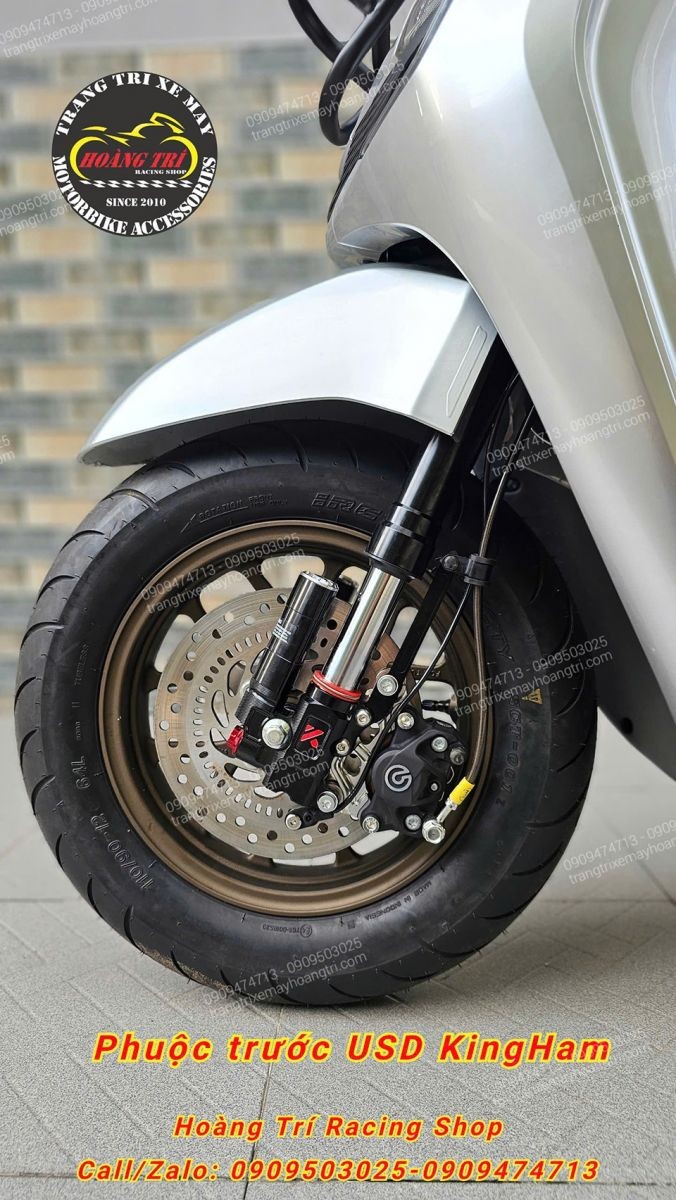 Kết hợp với heo dầu Brembo giúp tăng hiệu quả phanh – an toàn và chính xác hơn