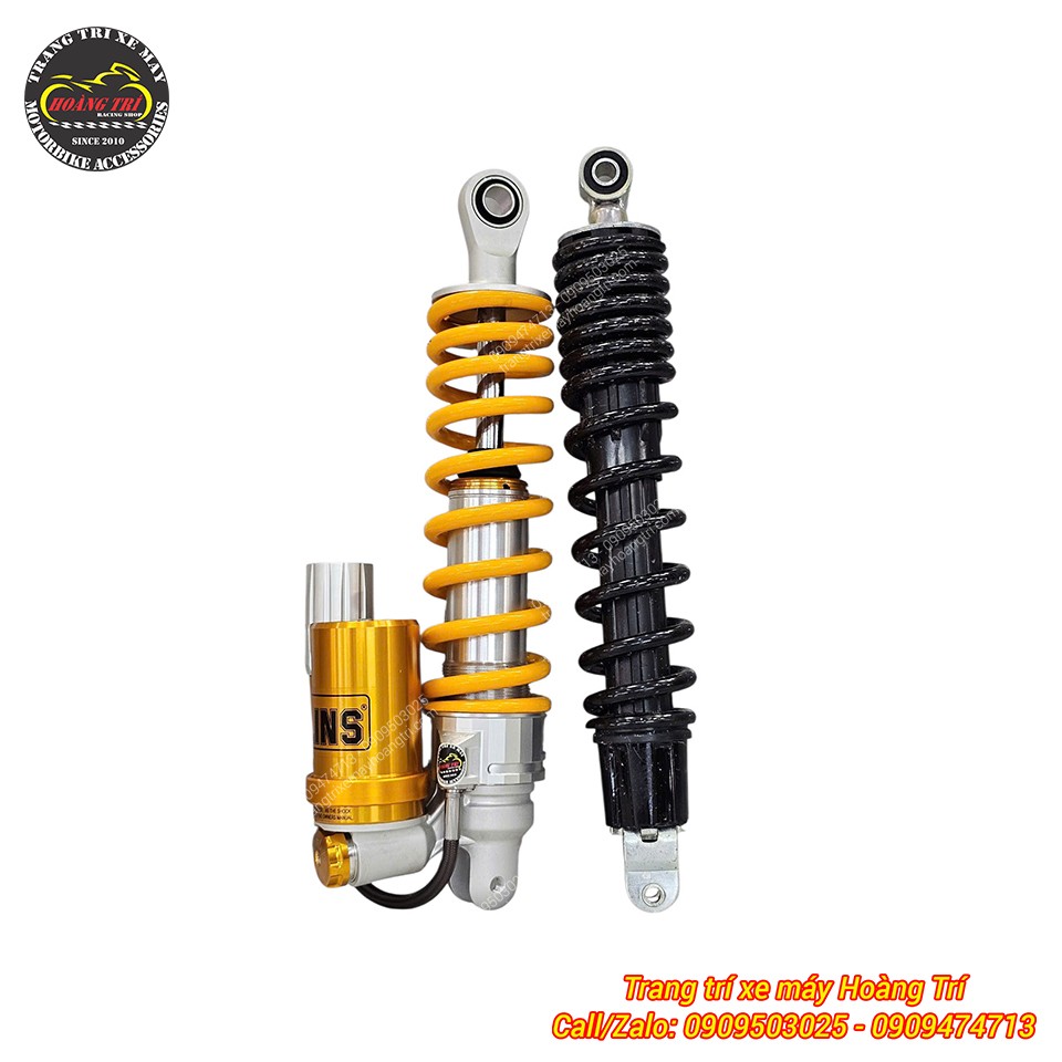 Cùng so sánh kích thước giữa phuộc nguyên bản và phuộc Ohlins HO110032