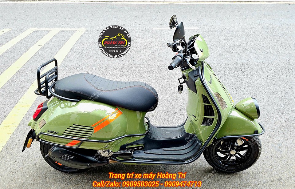 Khi nâng cấp baga sau, chiếc Vespa GTV sẽ có thêm tiện ích lẫn điểm nhấn thẩm mỹ