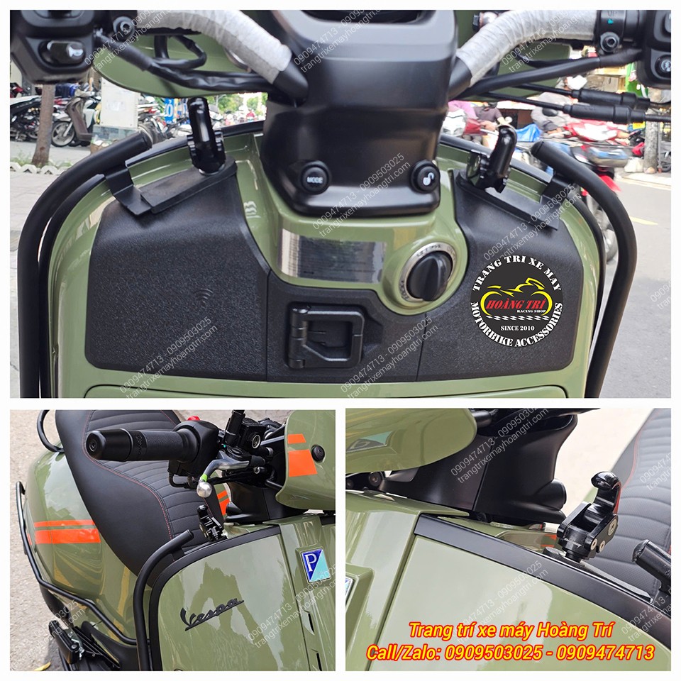 Móc treo đồ mẫu Biker được trang bị cho chiếc Vespa GTV