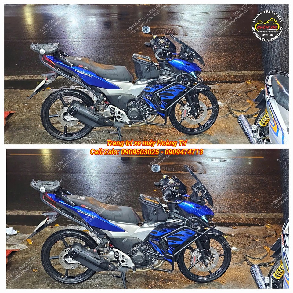 Kính chắn gió kiểu ADV Zhi.Pat có thể nâng hoặc hạ tùy ý một cách nhanh chóng