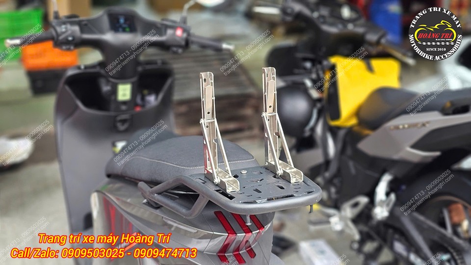 Sử dụng pát inox chống rỉ để nâng cấp baga tựa lưng có thể bật lên được