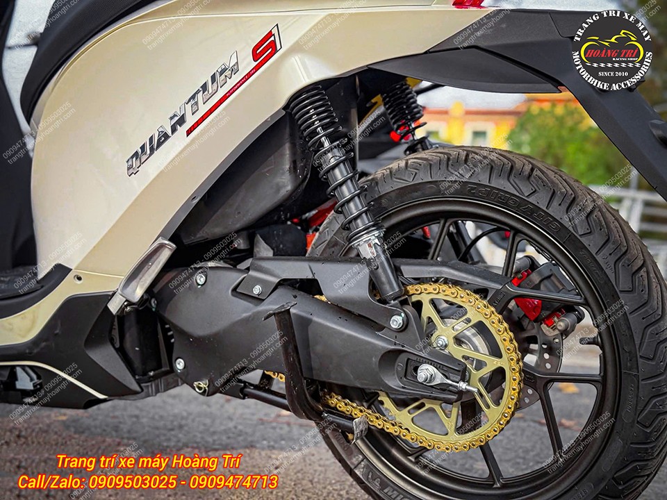 Cận cảnh chiếc DatBike Quantum với hệ thống truyền động bằng nhông sên dĩa