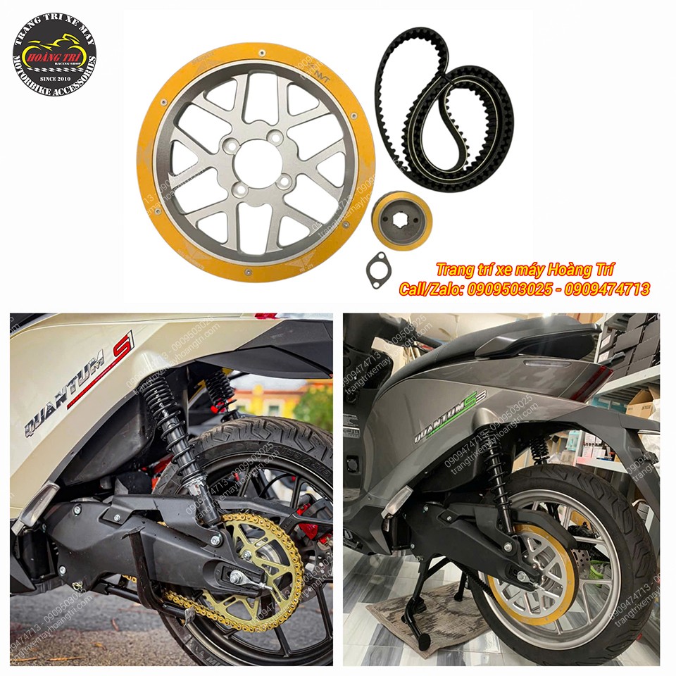 Hệ thống nhông sên dĩa được thay thế bằng bộ dây curoa mang lại sự êm ái và dễ chịu hơn