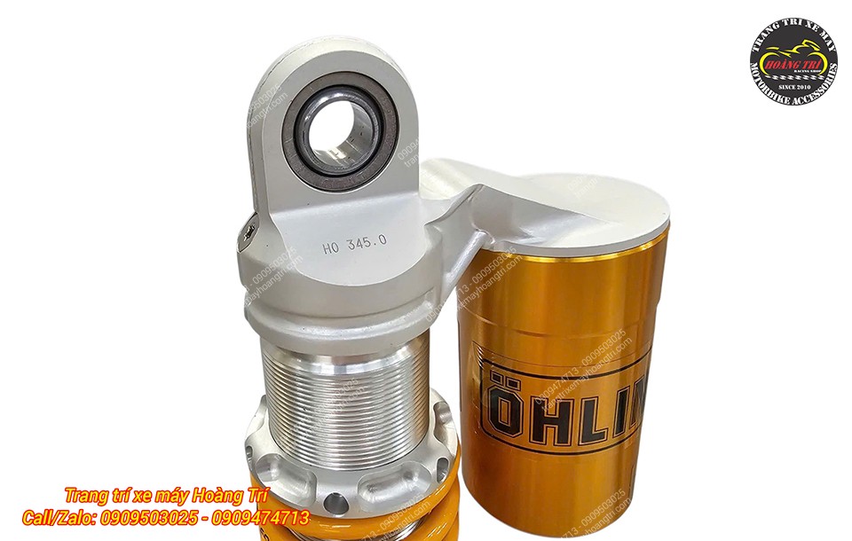 Trên thân phuộc có khắc mã HO345 giúp nhận diện đúng dòng phuộc Ohlins