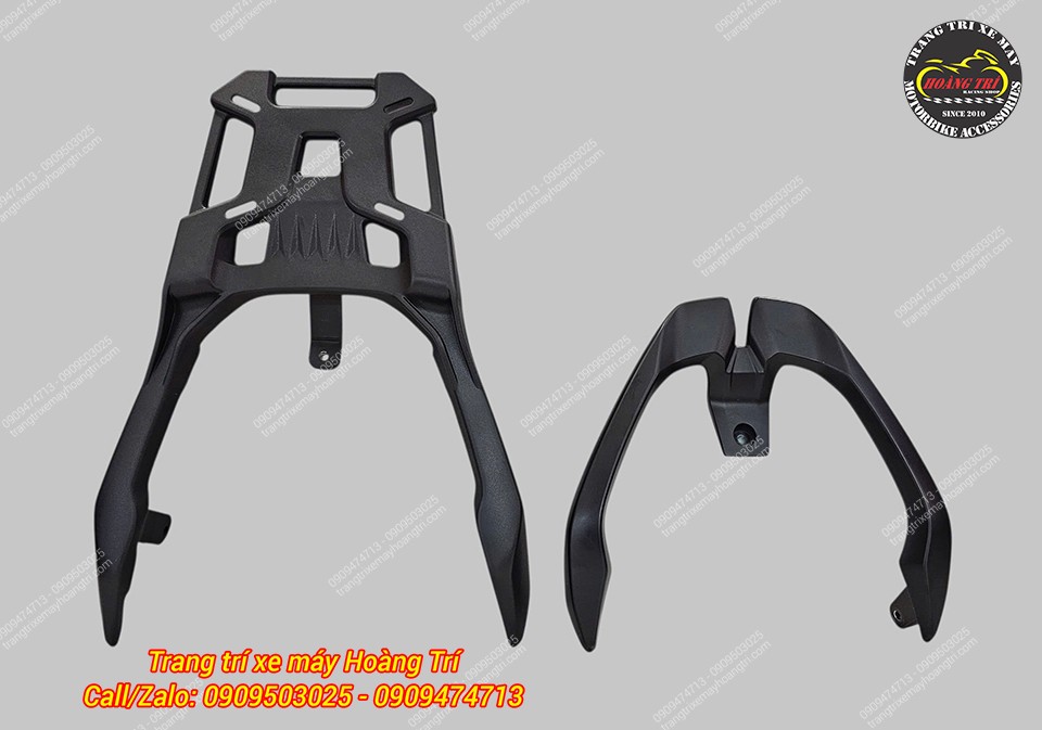 Phần đuôi xe dài hơn 13cm sau khi lắp baga sau bằng nhôm đúc nguyên khối