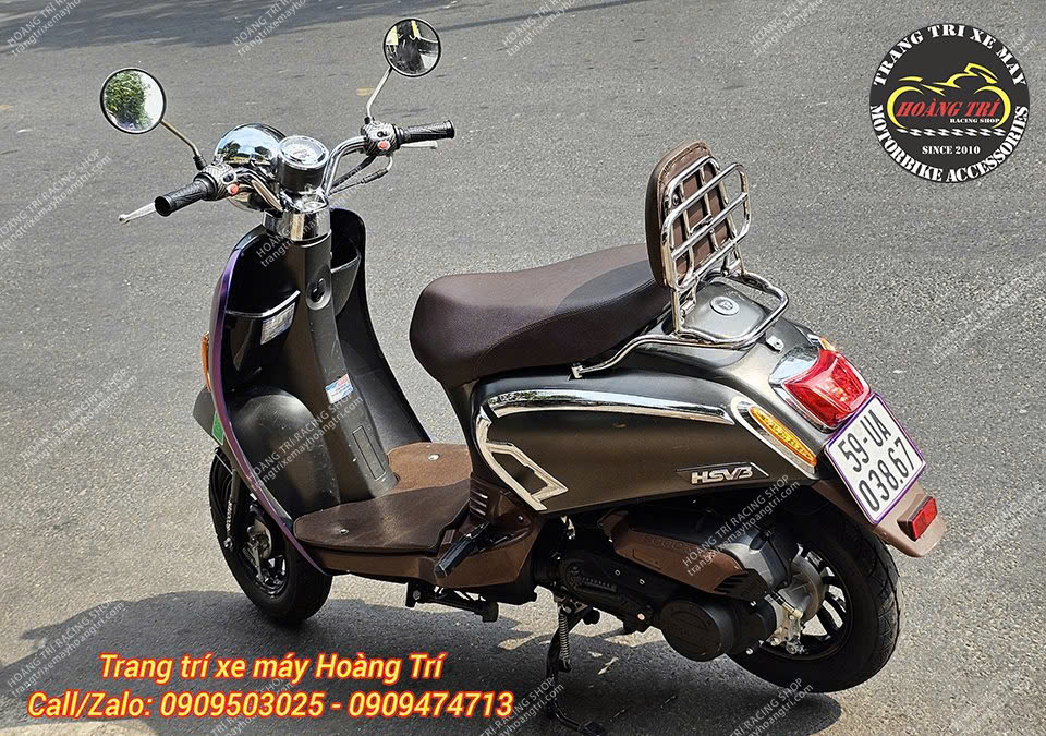 Baga inox không chỉ đẹp mà còn hỗ trợ việc di chuyển xe thuận tiện hơn