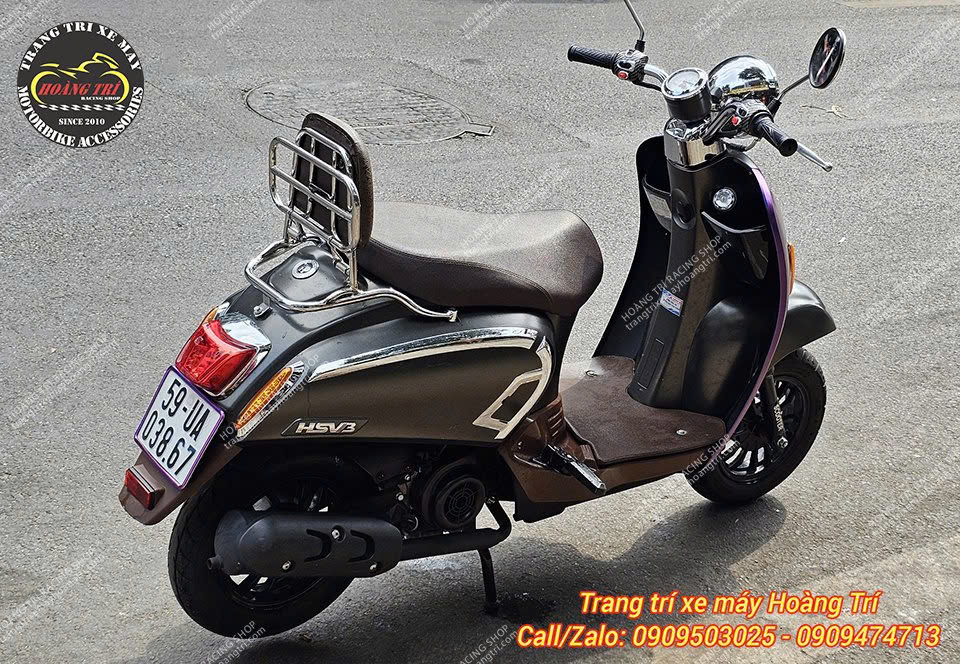 Tổng thể xe trở nên thanh lịch và đẳng cấp như dòng Vespa nhờ bộ phụ kiện này