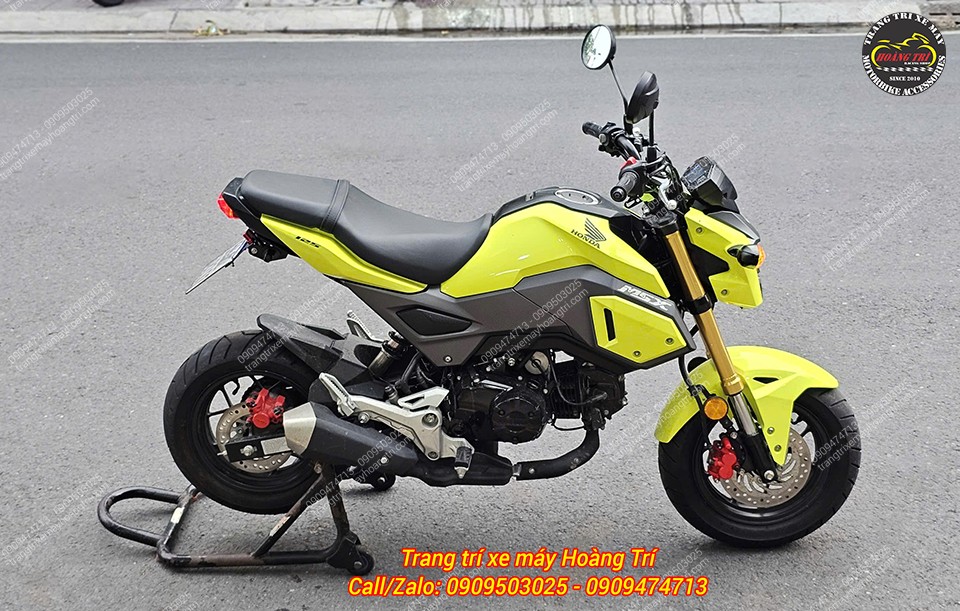 Tổng thể chiếc Honda MSX sau khi nâng cấp trông cực kỳ cuốn hút và nổi bật