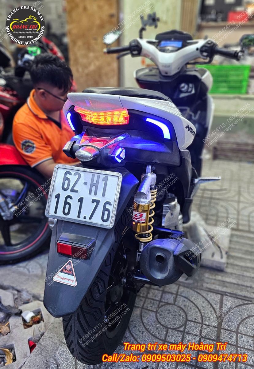 Nhờ ánh sáng phát ra từ đèn, phần này của xe trở nên sáng sủa và thu hút ánh nhìn hơn