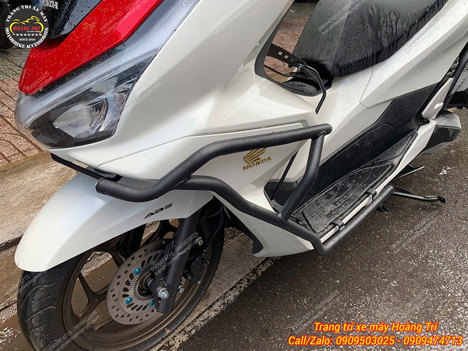 Bộ khung chống đổ HTR PCX 160 2025 sử dụng chất liệu bền chắc, chịu lực tốt