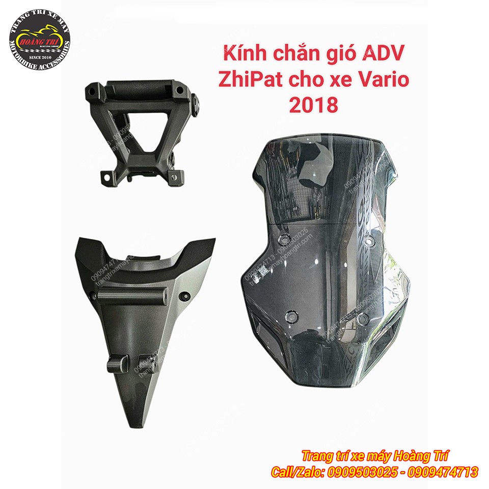 Cận cảnh bộ phụ kiện kính chắn gió ADV Zhi.Pat dành cho Vario 2018