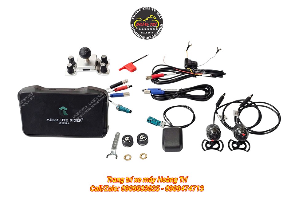 Tích hợp đầy đủ chức năng: Màn hình, camera trước/sau và cảm biến áp suất lốp