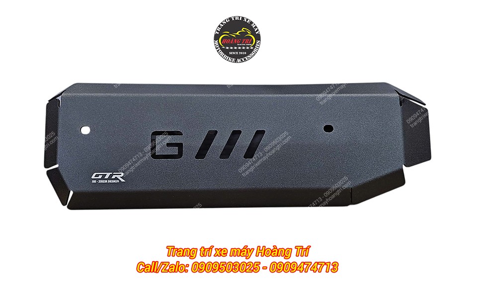 Còn đây là phiên bản màu đen của mẫu ốp pô CNC kiểu GTR Stylo 160