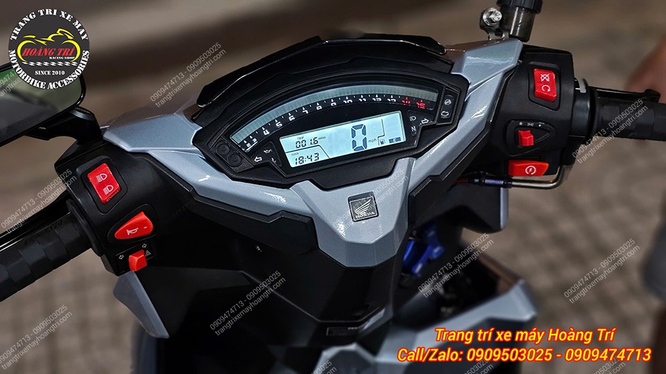 Sau khi quét tua xong, các thông số hiển thị đầy đủ và chính xác trên mặt đồng hồ