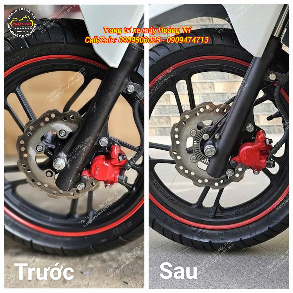 So sánh Click Thái 2019 trước và sau khi lắp phanh ABS kênh trước