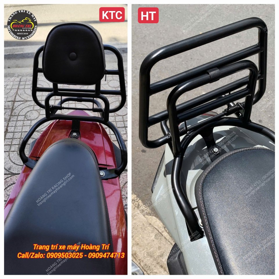 Đánh giá sự khác biệt giữa hai mẫu baga sau có tựa lưng dành cho Vision: KTC và HT