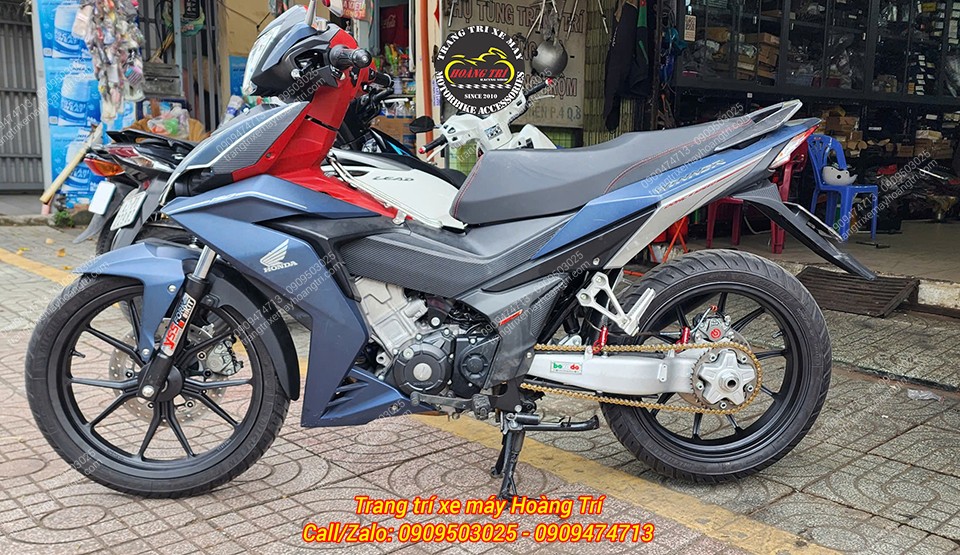 Sự kết hợp giữa gấp đơn và heo dầu tạo nên phong cách đẳng cấp cho xe khi chạy phố