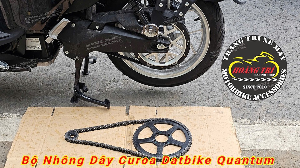 Bên dưới là bộ nhông sên dĩa sau khi được tháo ra từ chiếc DatBike Quantum