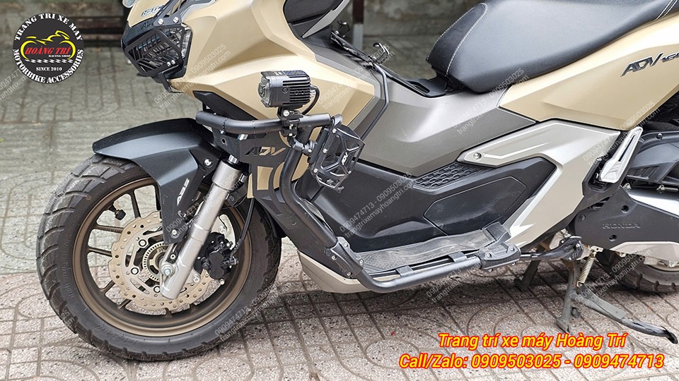 Vị trí lắp đặt đèn trợ sáng hiệu quả, cung cấp ánh sáng tốt cho xe