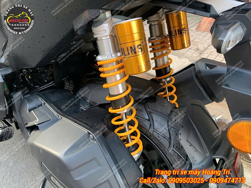 Mẫu phuộc sau Ohlins được chọn để trang bị cho dàn chân sau ADV 150