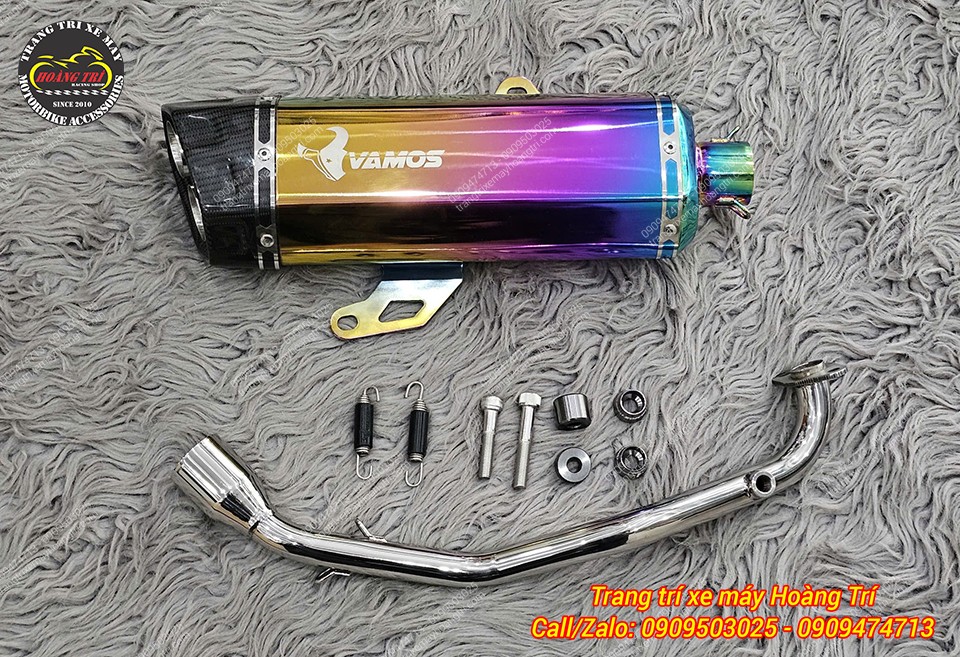Trọn bộ pô Vamos Sport titanium Thái Lan dành cho ADV 160