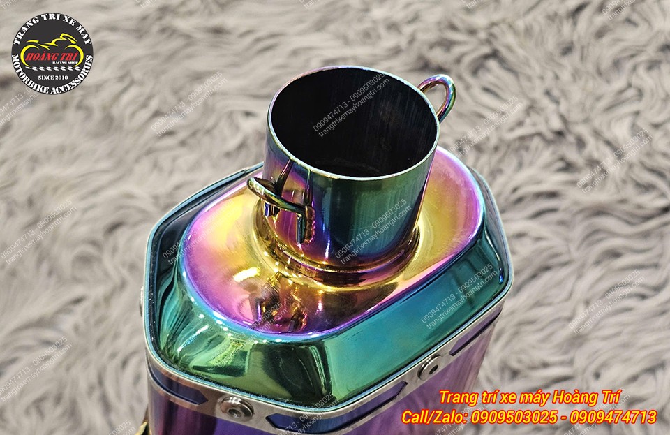 Khớp nối pô được gia công bắt mắt với nhiều màu sắc