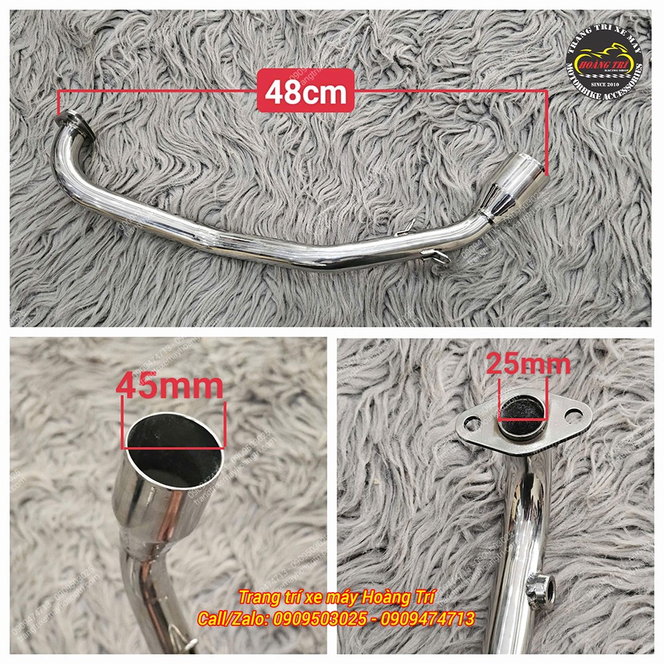 Thông số cổ pô chính xác cho ADV 160, không cần chỉnh sửa