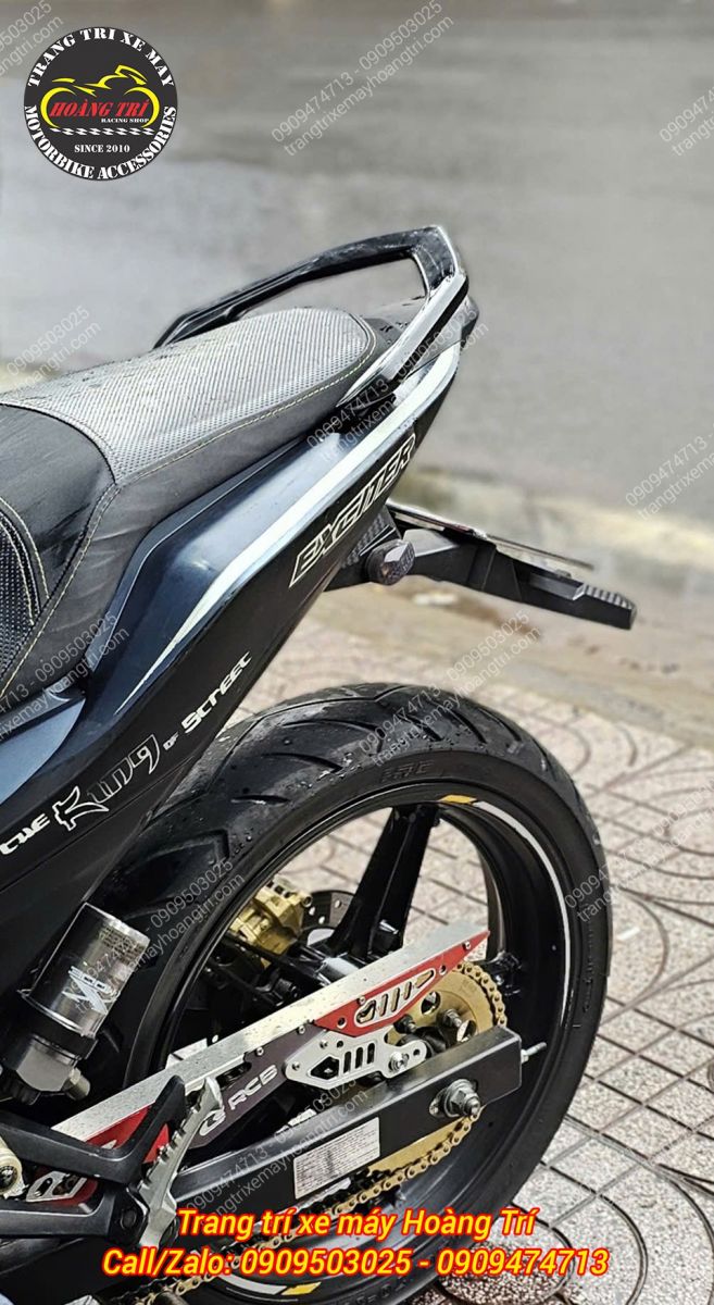 Exciter 155 được trang bị dè sau kiểu Fz giúp gầm xe rộng thoáng và mang dáng thể thao hơn