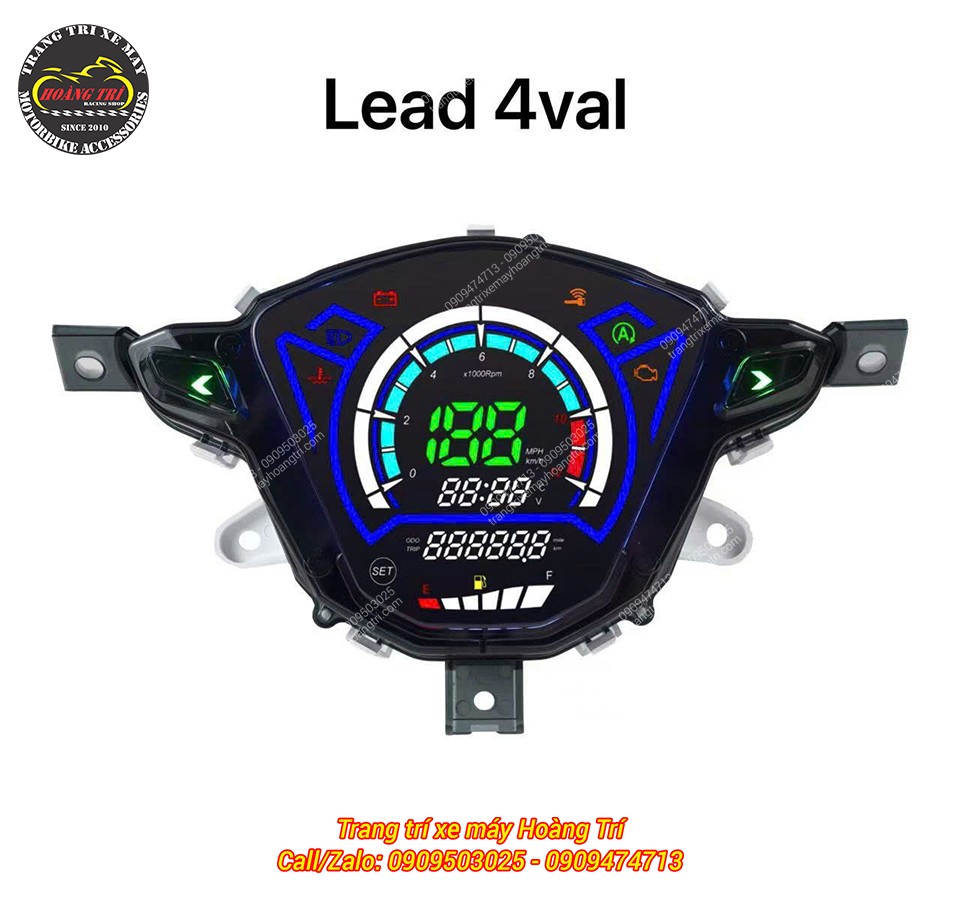 Chi tiết chiếc đồng hồ điện tử Honda Lead 4val – Sum Racing Plus 2025