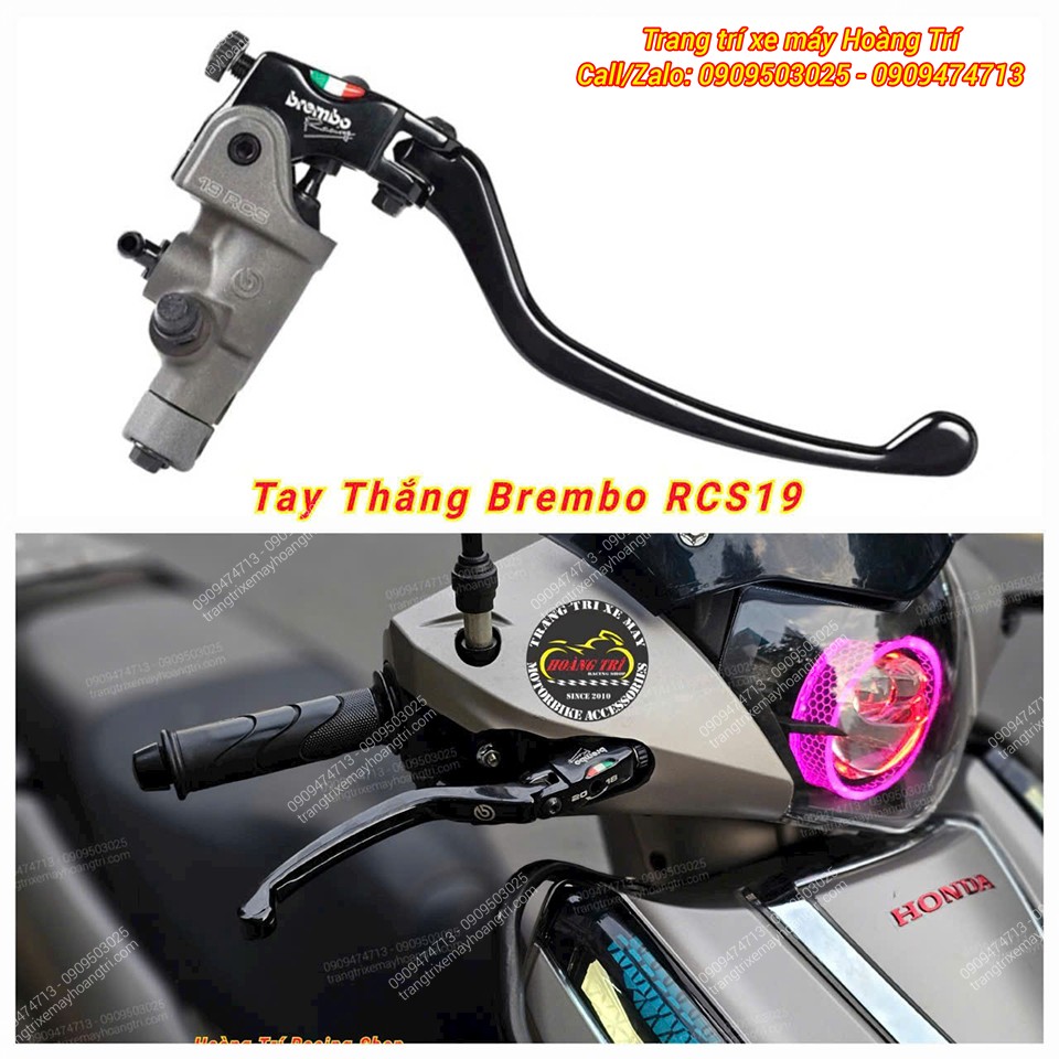 Trong hình là chiếc Honda Lead đã được lắp tay thắng Brembo chính hãng