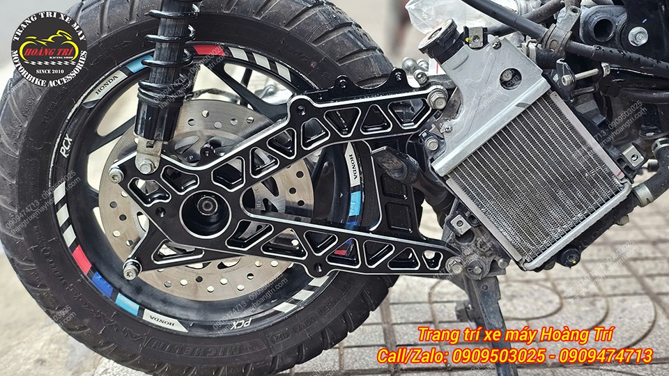 Gấp CNC Semspeed đã được lắp hoàn chỉnh thay cho bộ gấp zin PCX 160