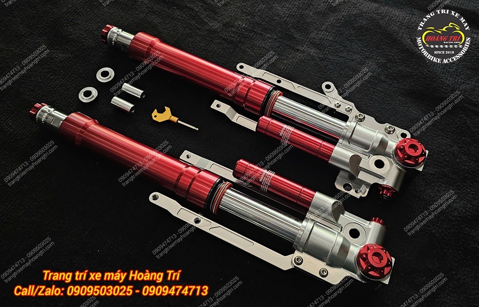 Mẫu phuộc Kingham màu đỏ cho PCX 160 đã có sẵn tại shop, sẵn sàng để bạn lựa chọn và lắp đặt